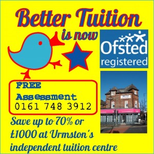 Better Tuition is conveniently located on Urmston's main crossroads.