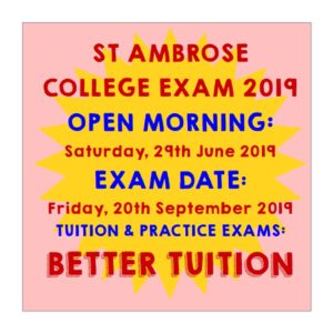 ambrose college entrance exam